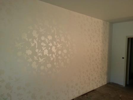 wall paper wallpaper feature wall lounge house painter belgrave