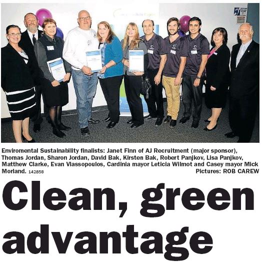 Pakenham Gazette - 14th October 2015 page 43 K & D Bak Painting and Decorating - Finalists in the 2015 Casey Cardinia Business Awards - Environmental Sustainability Category