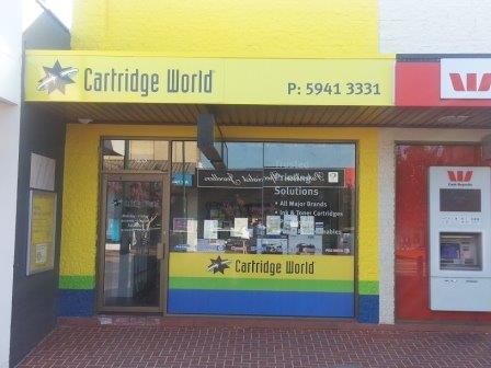 paint exterior commercial shop front pakenham cartridge world dulux painter